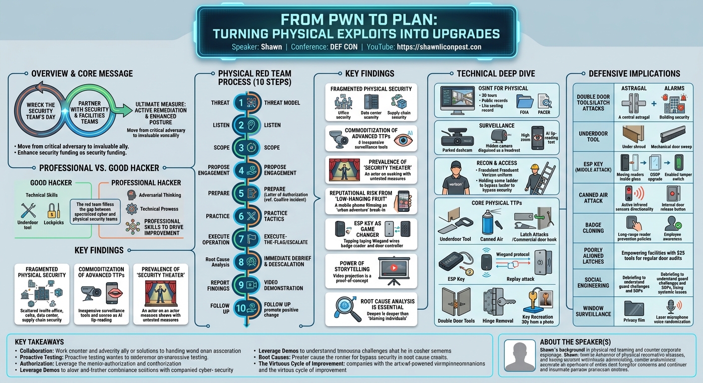 Visual summary for From Pwn to Plan: Turning Physical Exploits Into Upgrades by Shawn