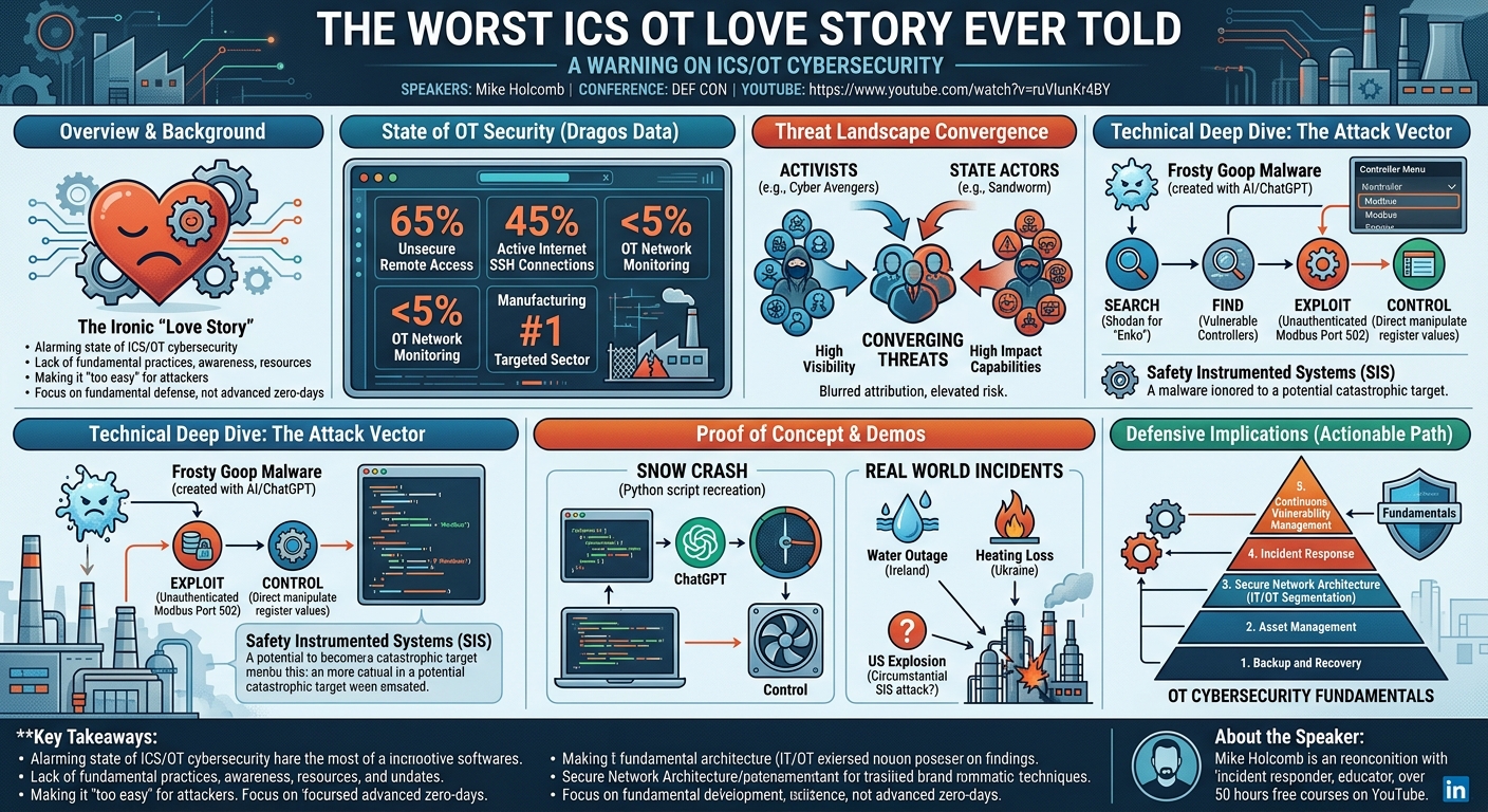 Visual summary for The Worst ICS OT Love Story Ever Told by Mike Holcomb