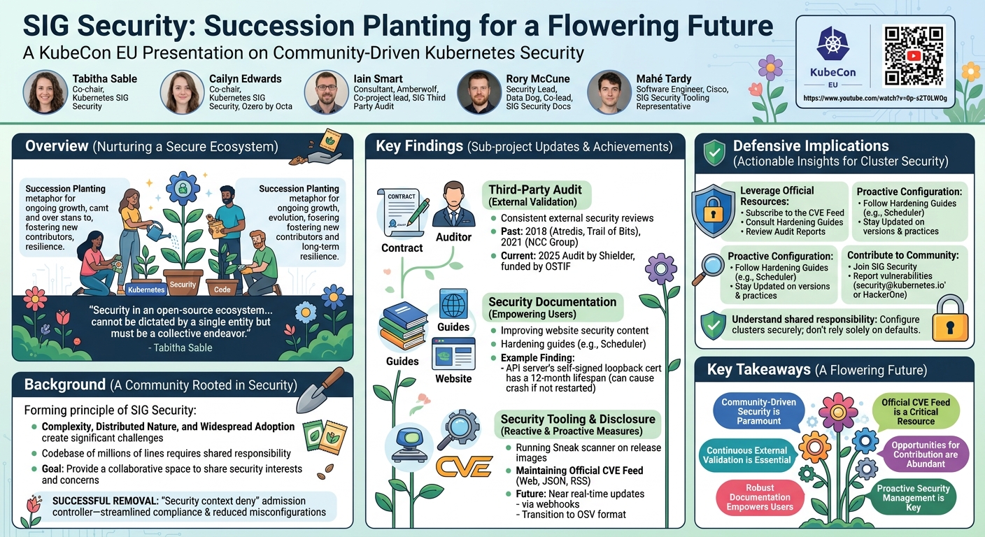 Visual summary for SIG Security: Succession Pla ...Cailyn Edwards, Iain Smart, Rory McCune, Tabitha Sable & Mahé Tardy by Cailyn Edwards, Iain Smart, Rory McCune, Tabitha Sable, Mahé Tardy